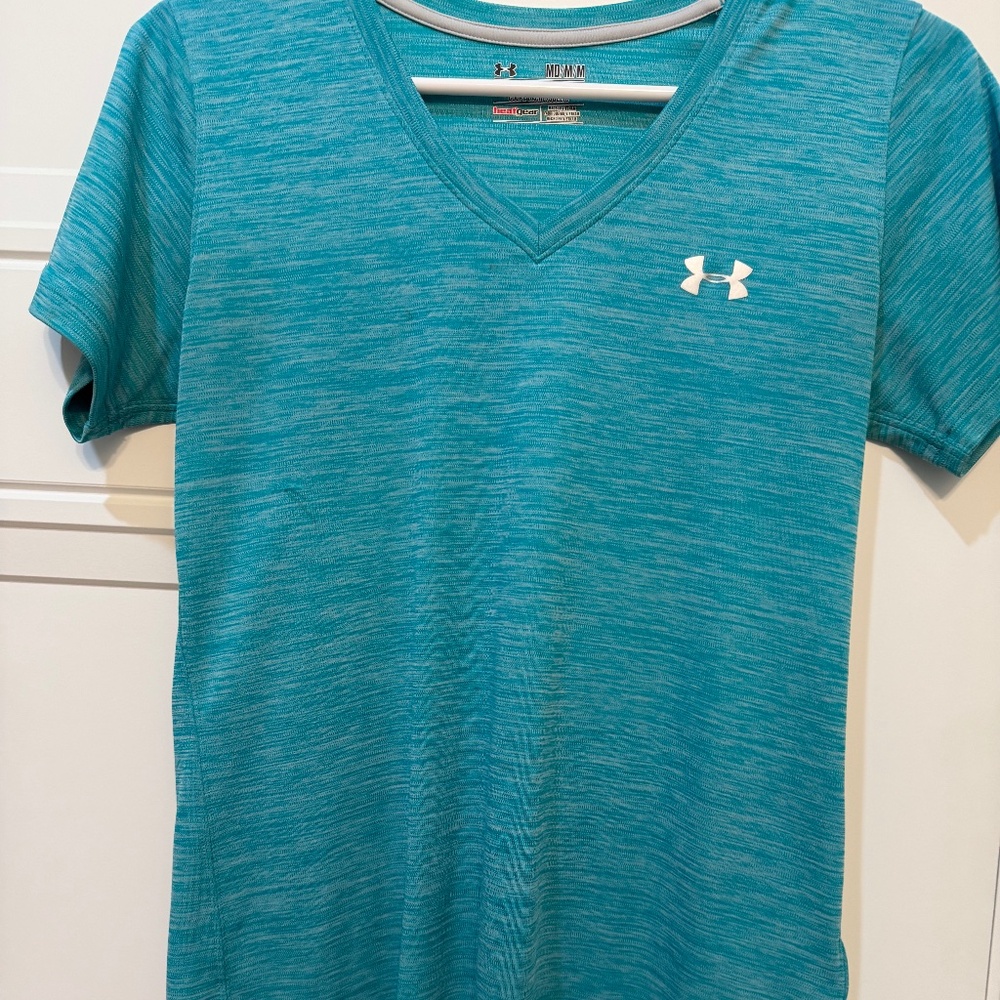 Under Armor V neck shirt.